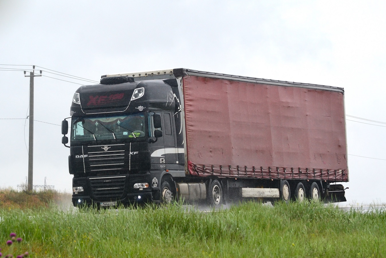 Костанайская область, № 144 AGA 10 — DAF XF105 FT