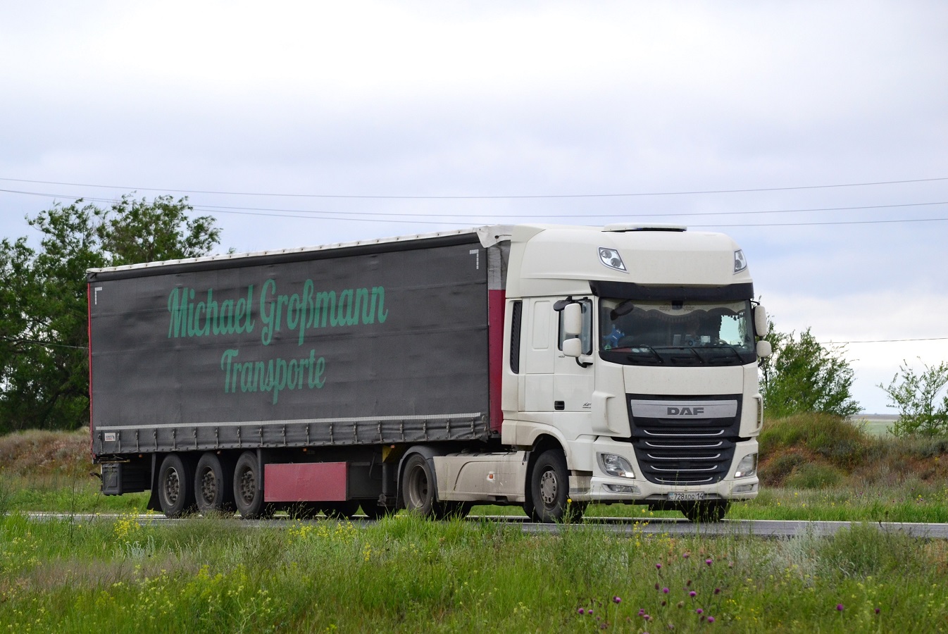 Павлодарская область, № 728 ADQ 14 — DAF XF Euro6 FT