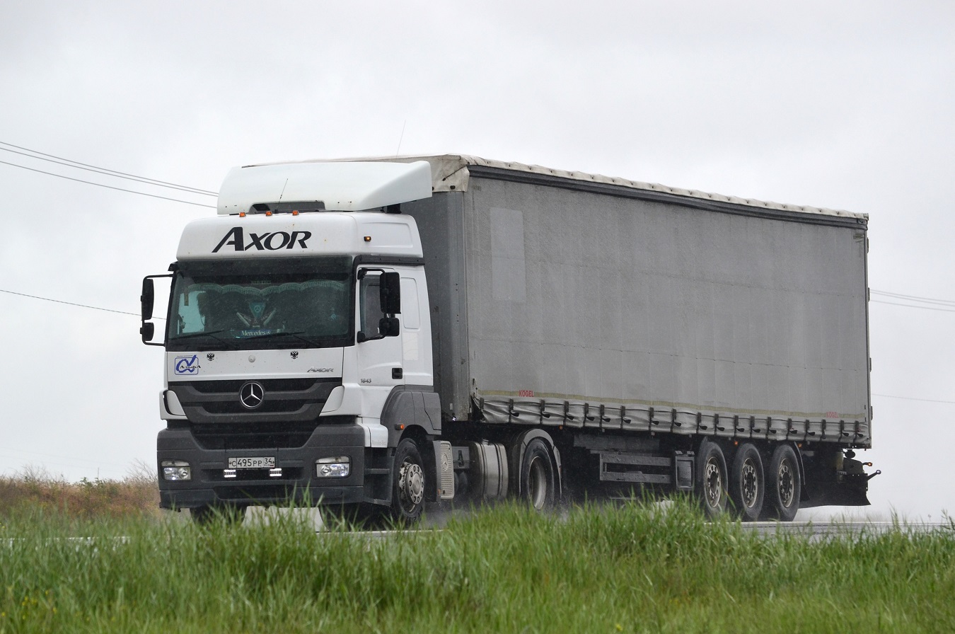 Волгоградская область, № С 495 РР 34 — Mercedes-Benz Axor 1843 [Z9M]