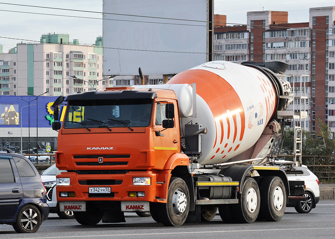 Омская область, № Х 342 УН 55 — КамАЗ-6520-A5(48)