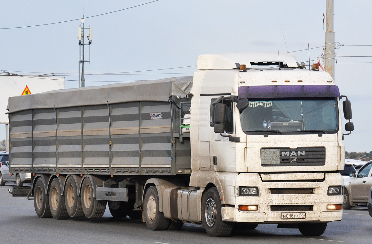 Омская область, № М 018 РК 55 — MAN TGA 18.480