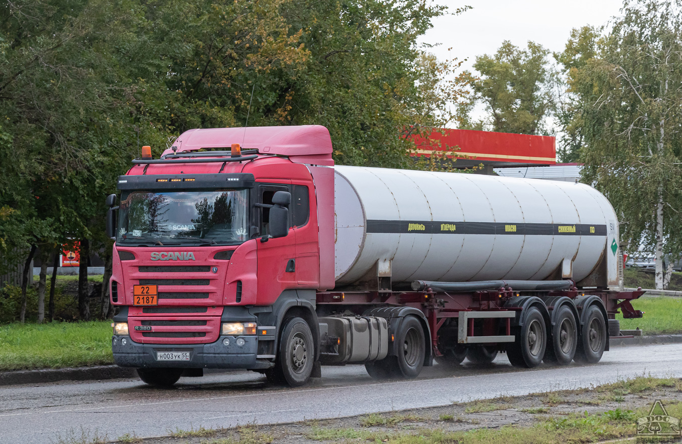Омская область, № Н 003 УК 55 — Scania ('2004) R380