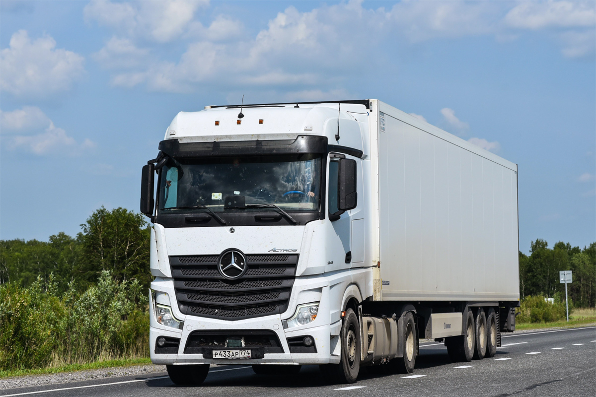 Челябинская область, № Р 433 АР 774 — Mercedes-Benz Actros '18 1845 [Z9M]