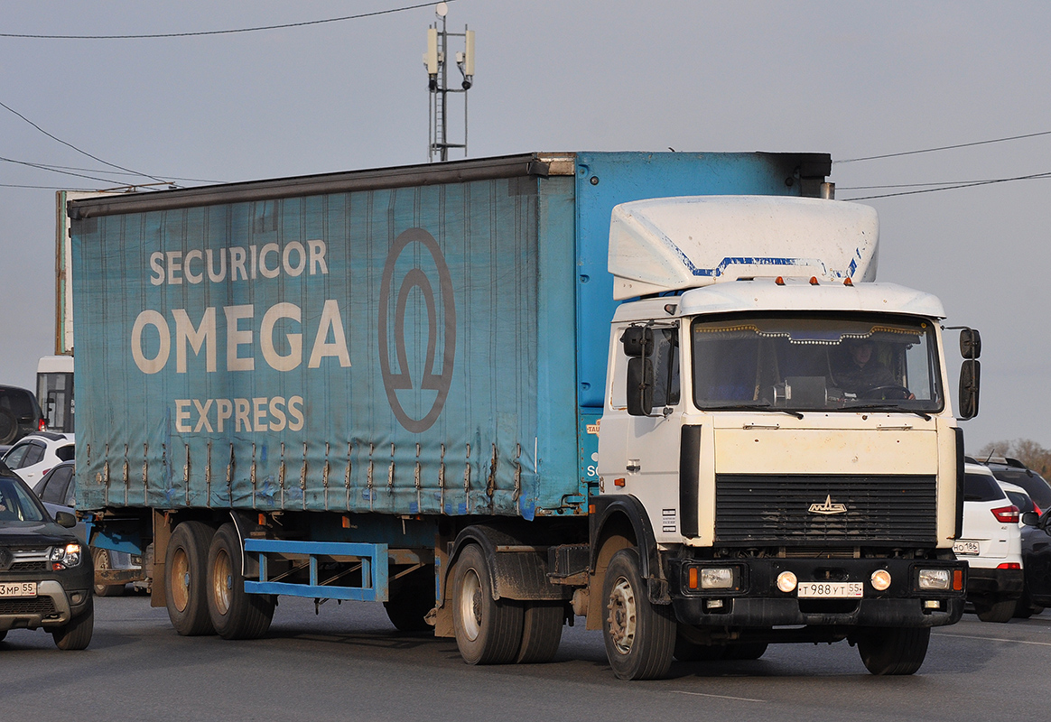 Омская область, № Т 988 УТ 55 — МАЗ-543203