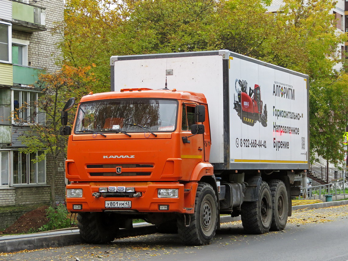 Кировская область, № У 801 УМ 43 — КамАЗ-43118 (общая модель)