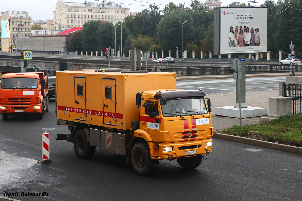Санкт-Петербург, № В 839 НН 198 — КамАЗ-43502 (общая модель)