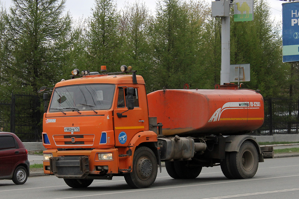 Челябинская область, № Т 982 РВ 174 — КамАЗ-43253 (общая модель)