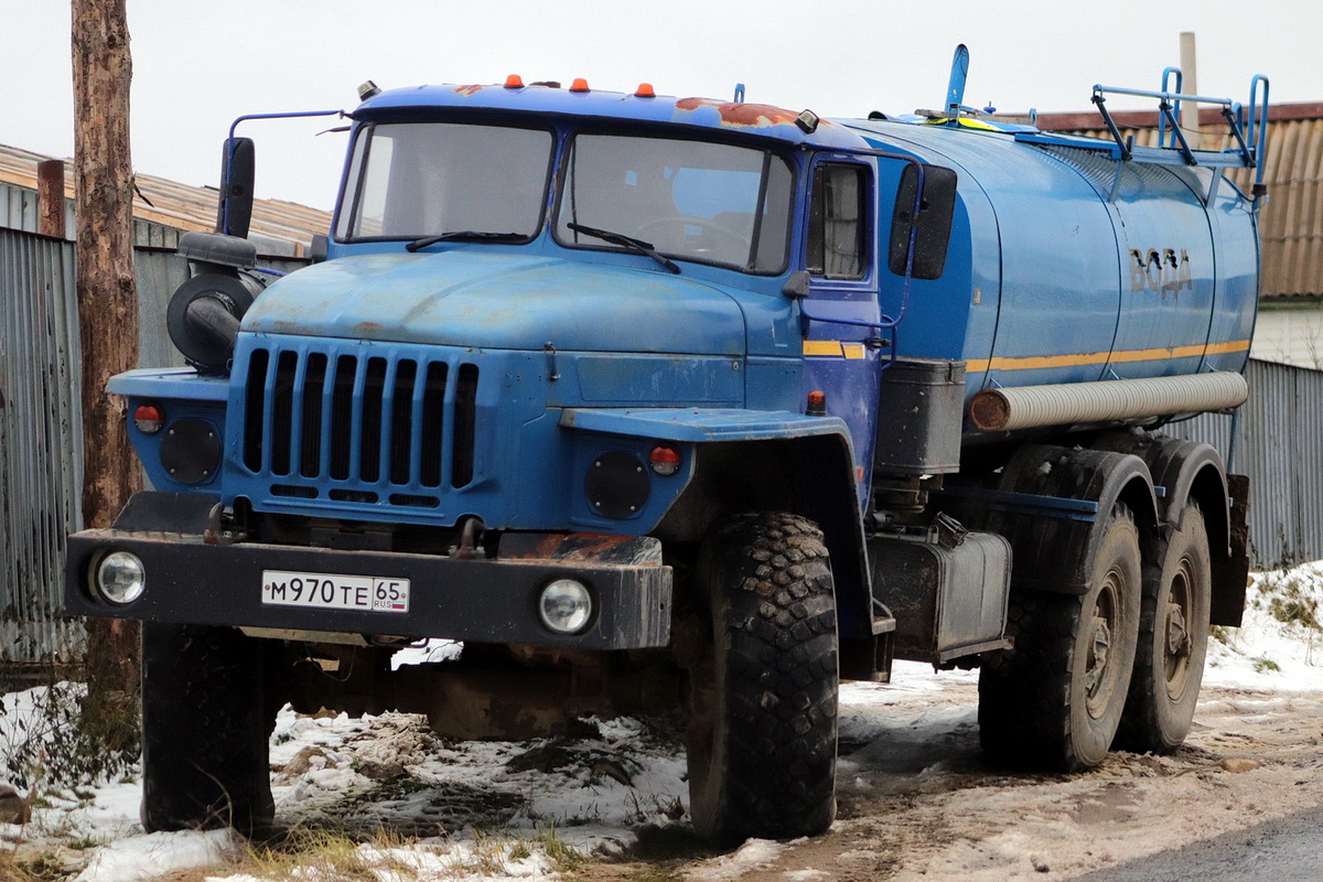 Сахалинская область, № М 970 ТЕ 65 — Урал-4320-60