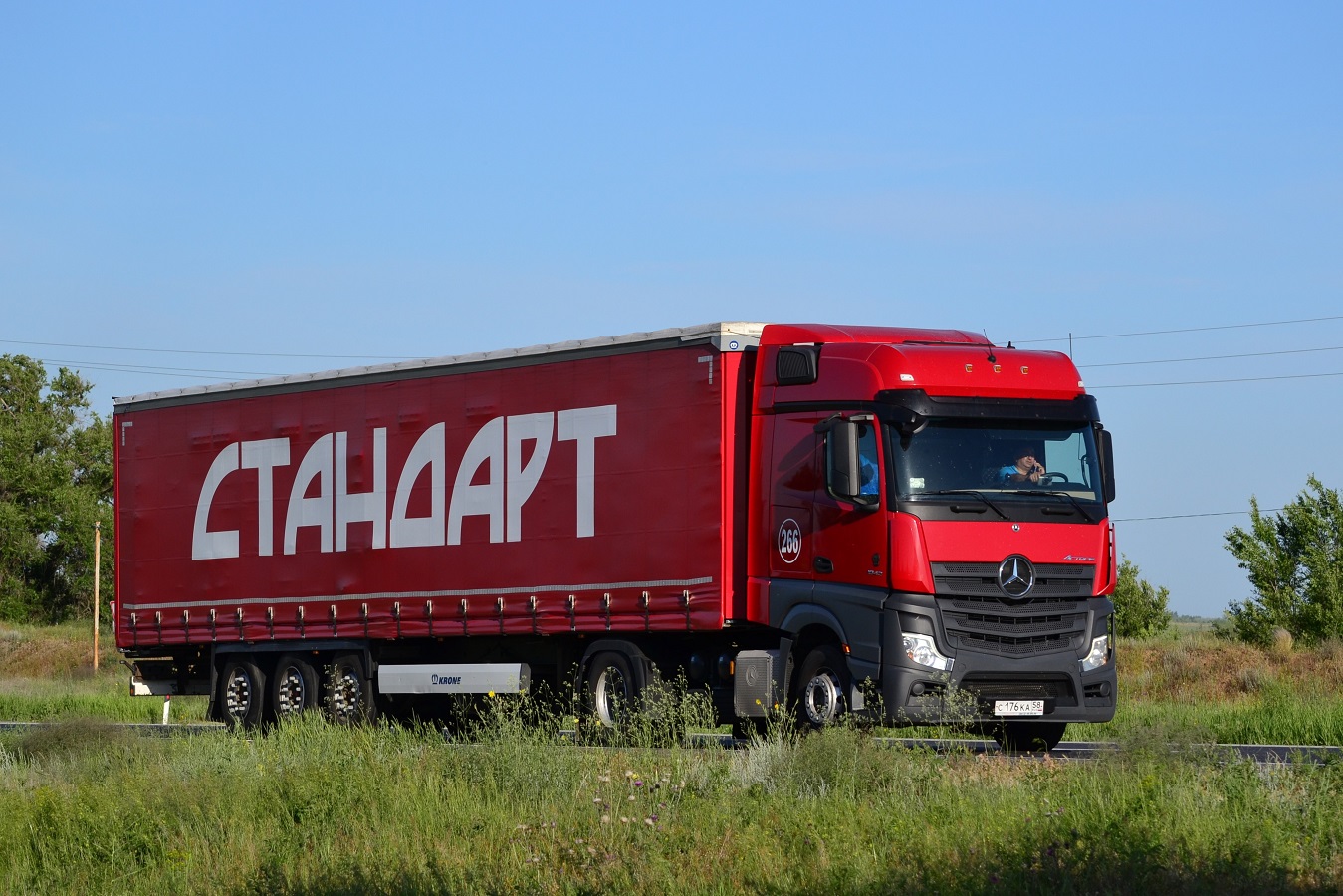 Пензенская область, № 266 — Mercedes-Benz Actros '18 1842 [Z9M]