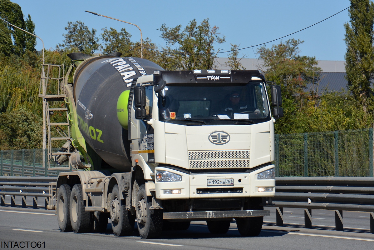 Ростовская область, № М 192 МЕ 761 — FAW J6 CA3310