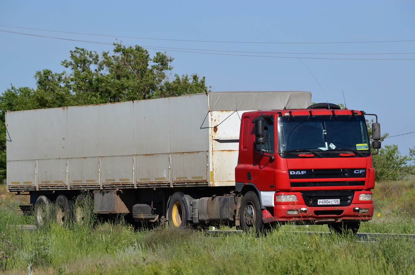 Ставропольский край, № Р 490 КС 126 — DAF CF75 FT