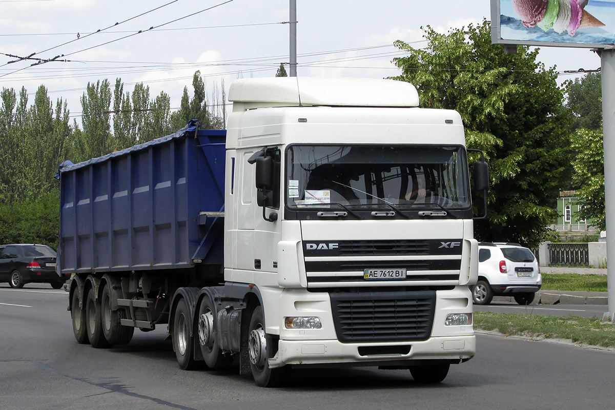 Днепропетровская область, № АЕ 7612 ВІ — DAF XF95 FTG