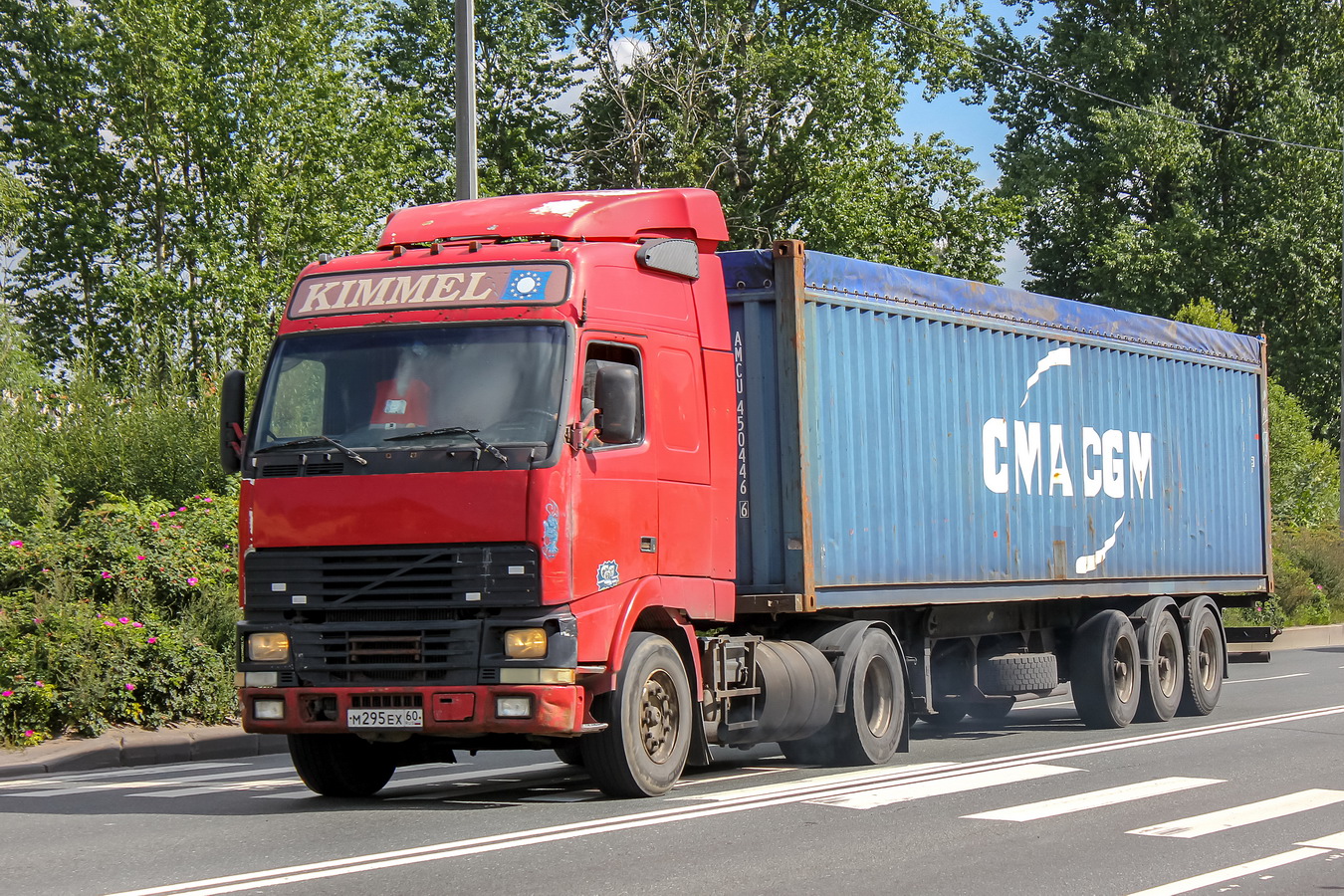 Псковская область, № М 295 ЕХ 60 — Volvo ('1993) FH12.340