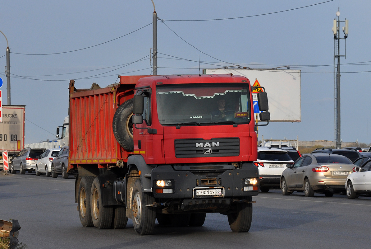 Омская область, № Р 001 ОУ 55 — MAN TGA 40.390