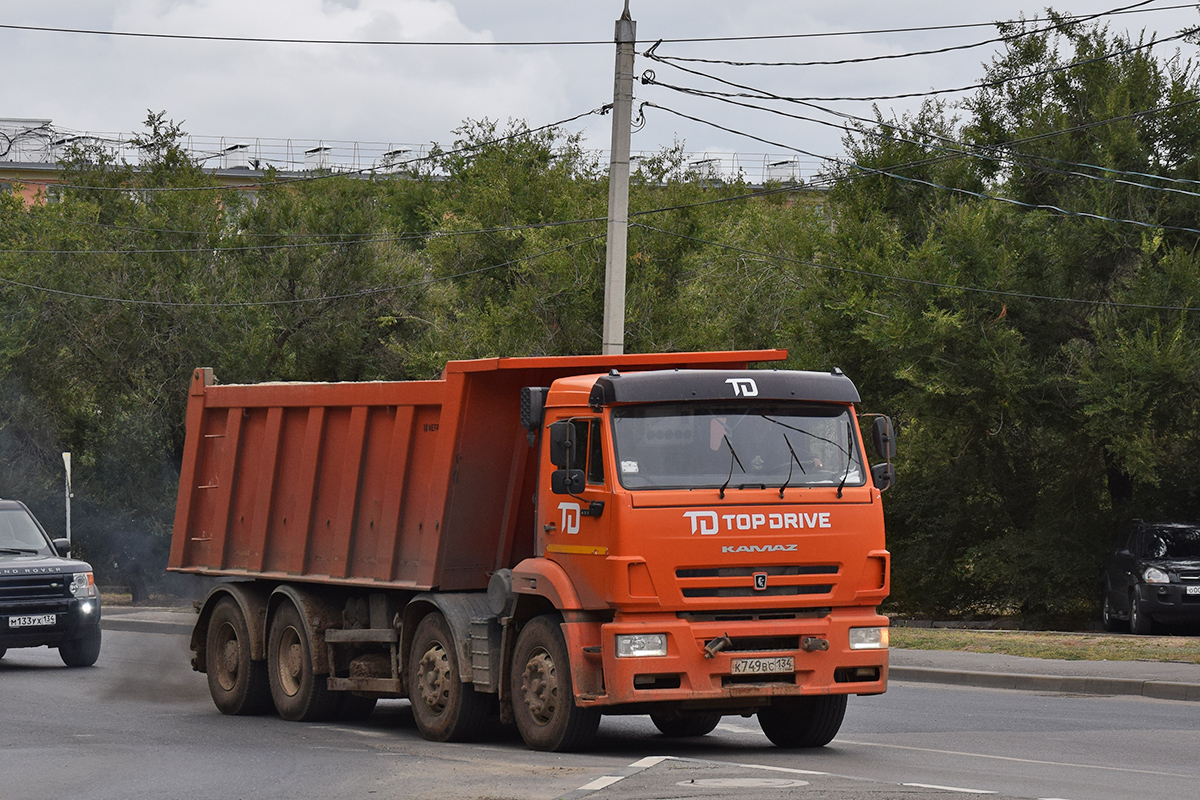 Волгоградская область, № К 749 ВС 134 — КамАЗ-65201-53