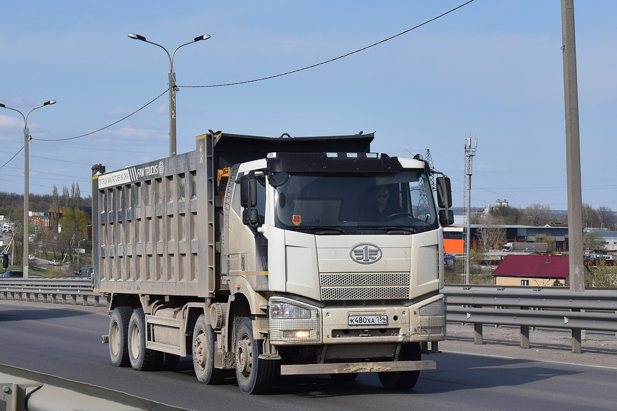 Волгоградская область, № К 480 ХА 134 — FAW J6 CA3310