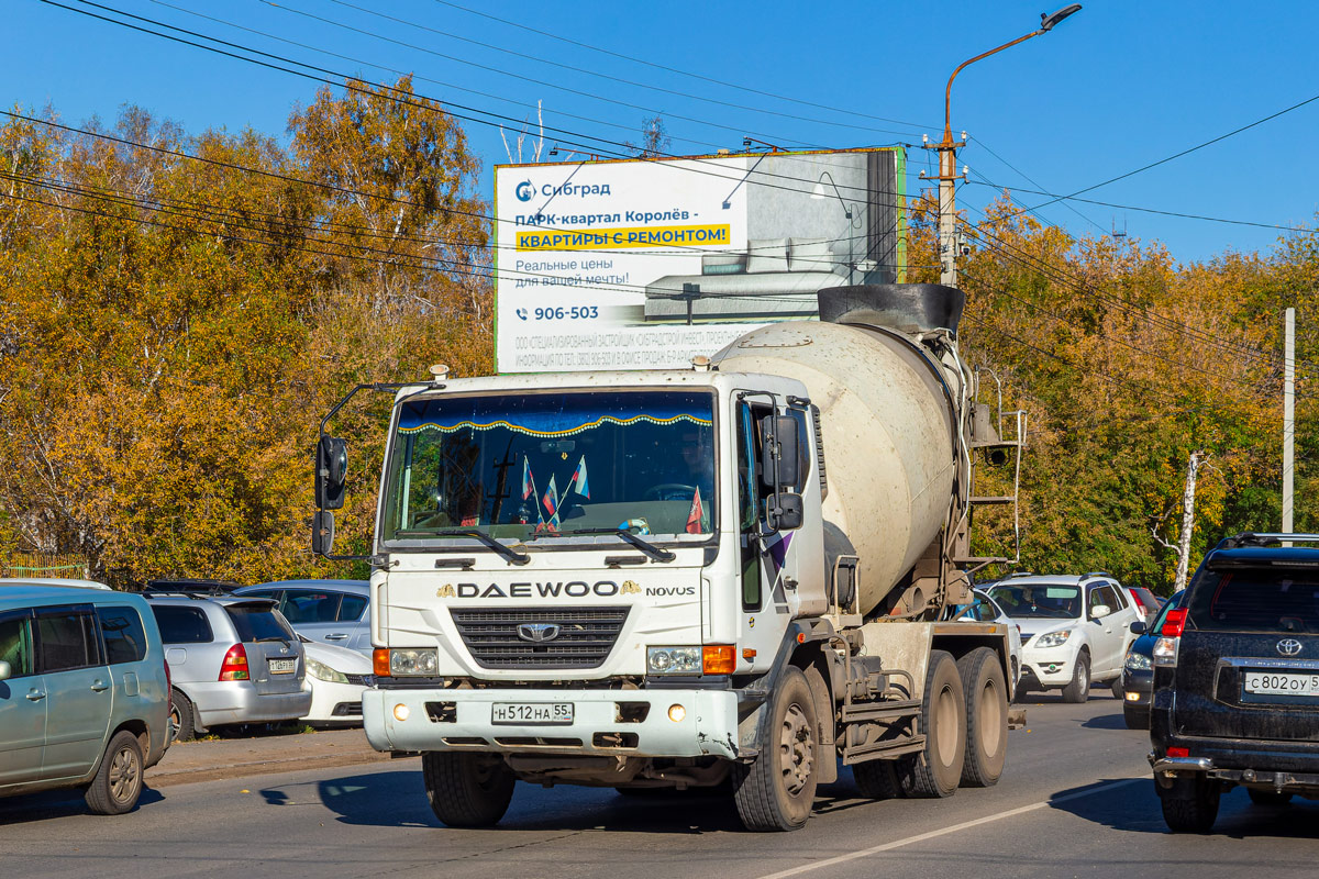 Омская область, № Н 512 НА 55 — Daewoo Novus