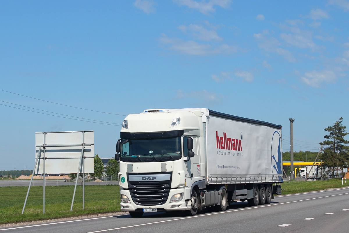 Латвия, № NU-5104 — DAF XF Euro6 FT