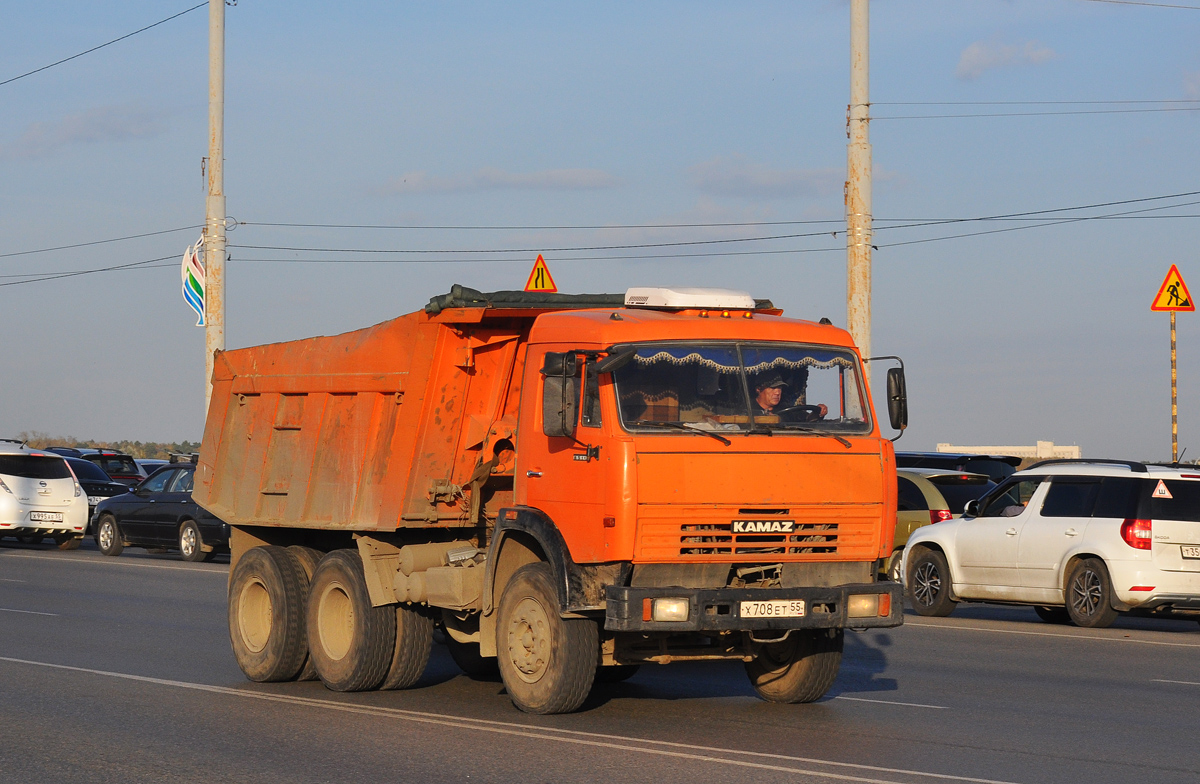 Омская область, № Х 708 ЕТ 55 — КамАЗ-65115 [651150]