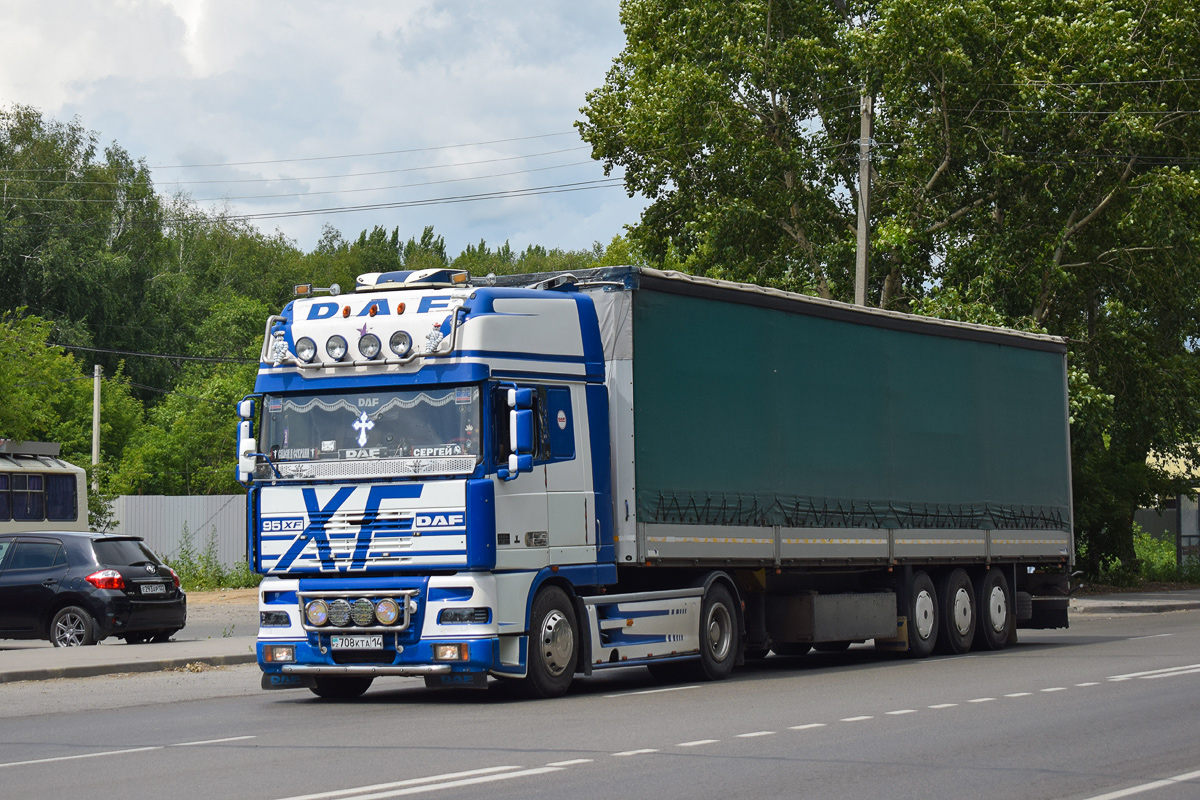 Павлодарская область, № 708 KTA 14 — DAF 95XF FT