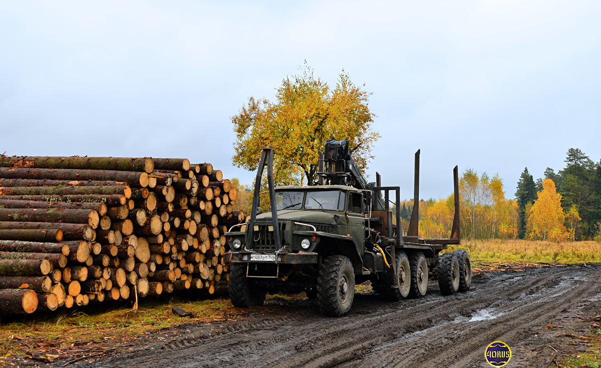Московская область, № С 487 ВТ 750 — Урал-43204