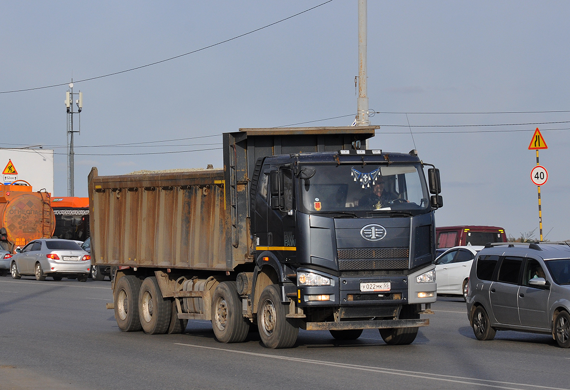 Омская область, № У 022 МК 55 — FAW J6 CA3310