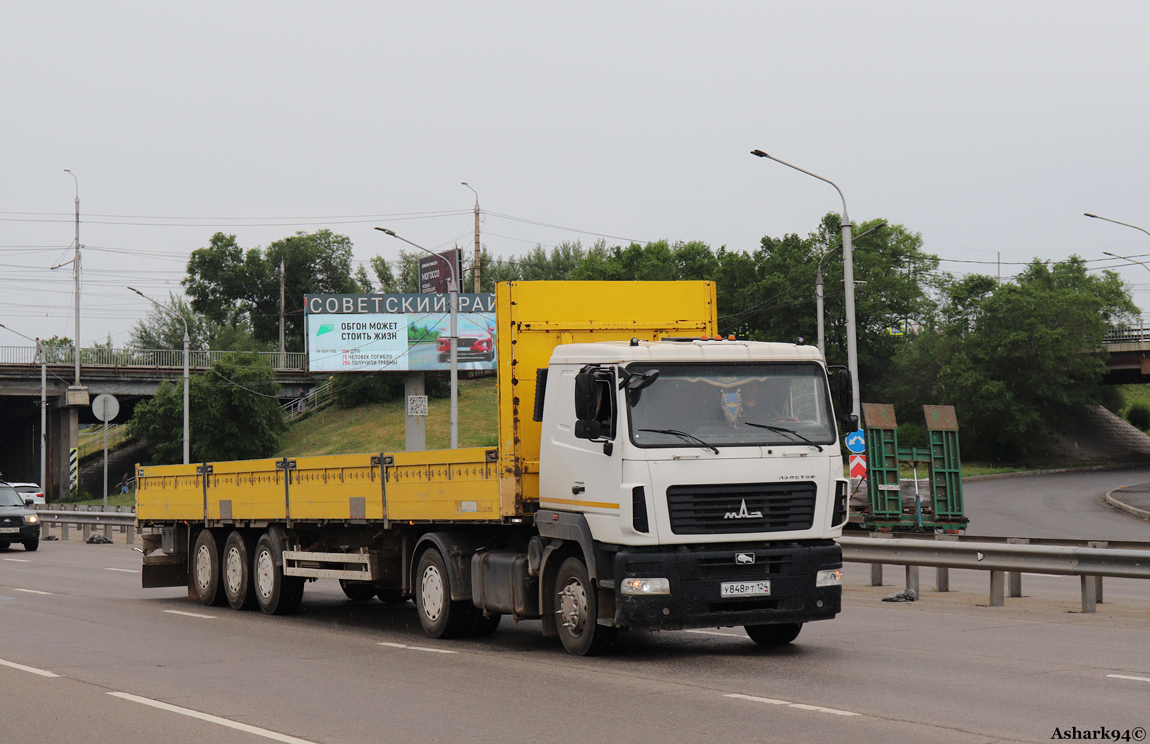 Красноярский край, № У 848 РТ 124 — МАЗ-5440B5