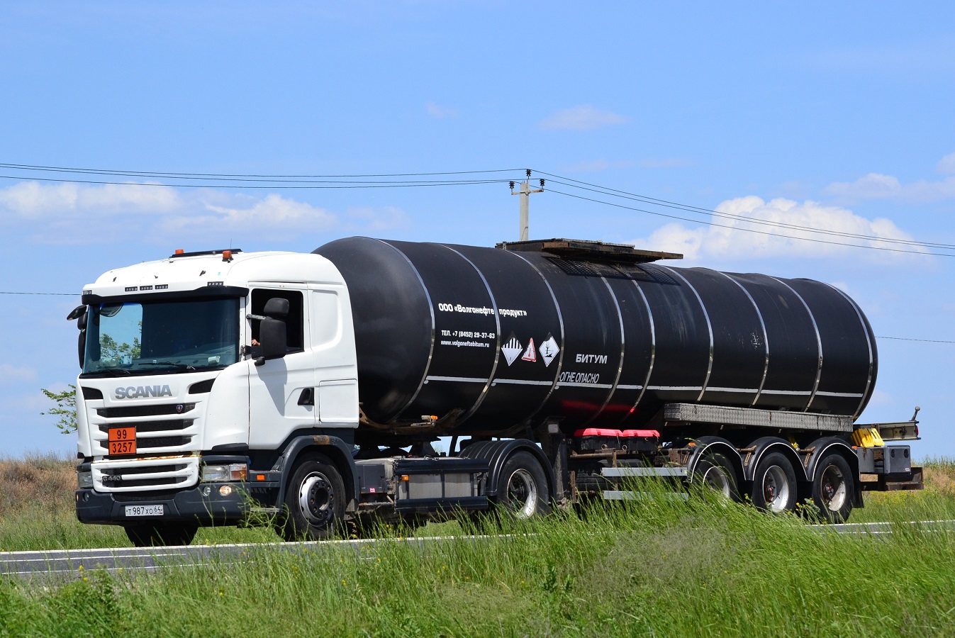 Саратовская область, № Т 987 ХО 64 — Scania ('2013) G440