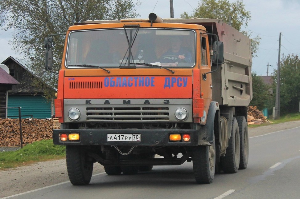 Томская область, № А 417 РУ 70 — КамАЗ-55111 [551110]