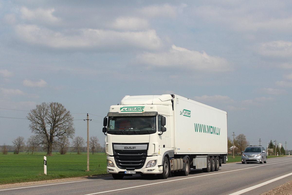 Латвия, № KC-9275 — DAF XF Euro6 FT