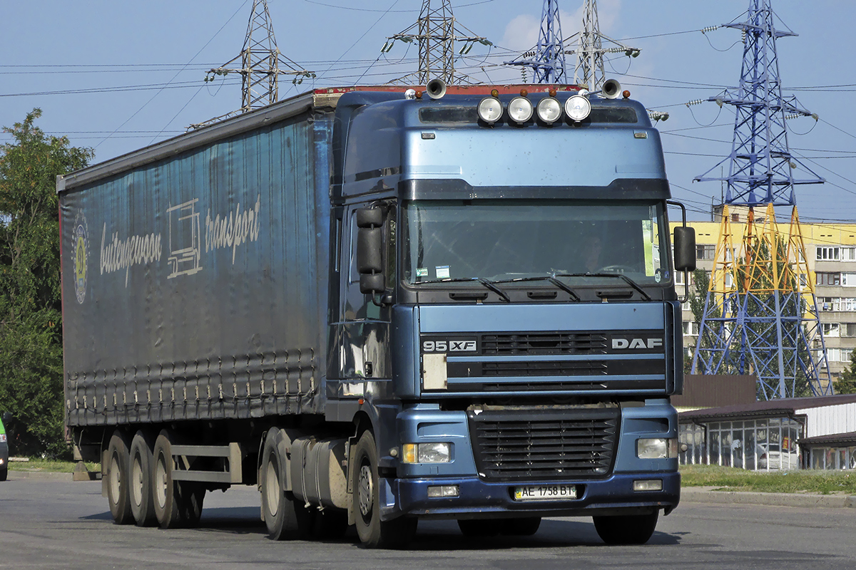 Днепропетровская область, № АЕ 1758 ВТ — DAF 95XF FT