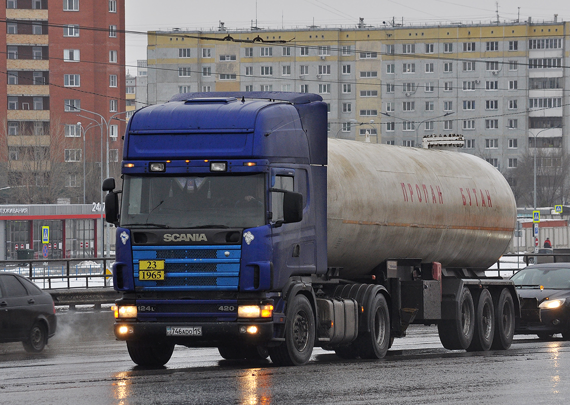 Северо-Казахстанская область, № 746 ADO 15 — Scania ('1996) R124L