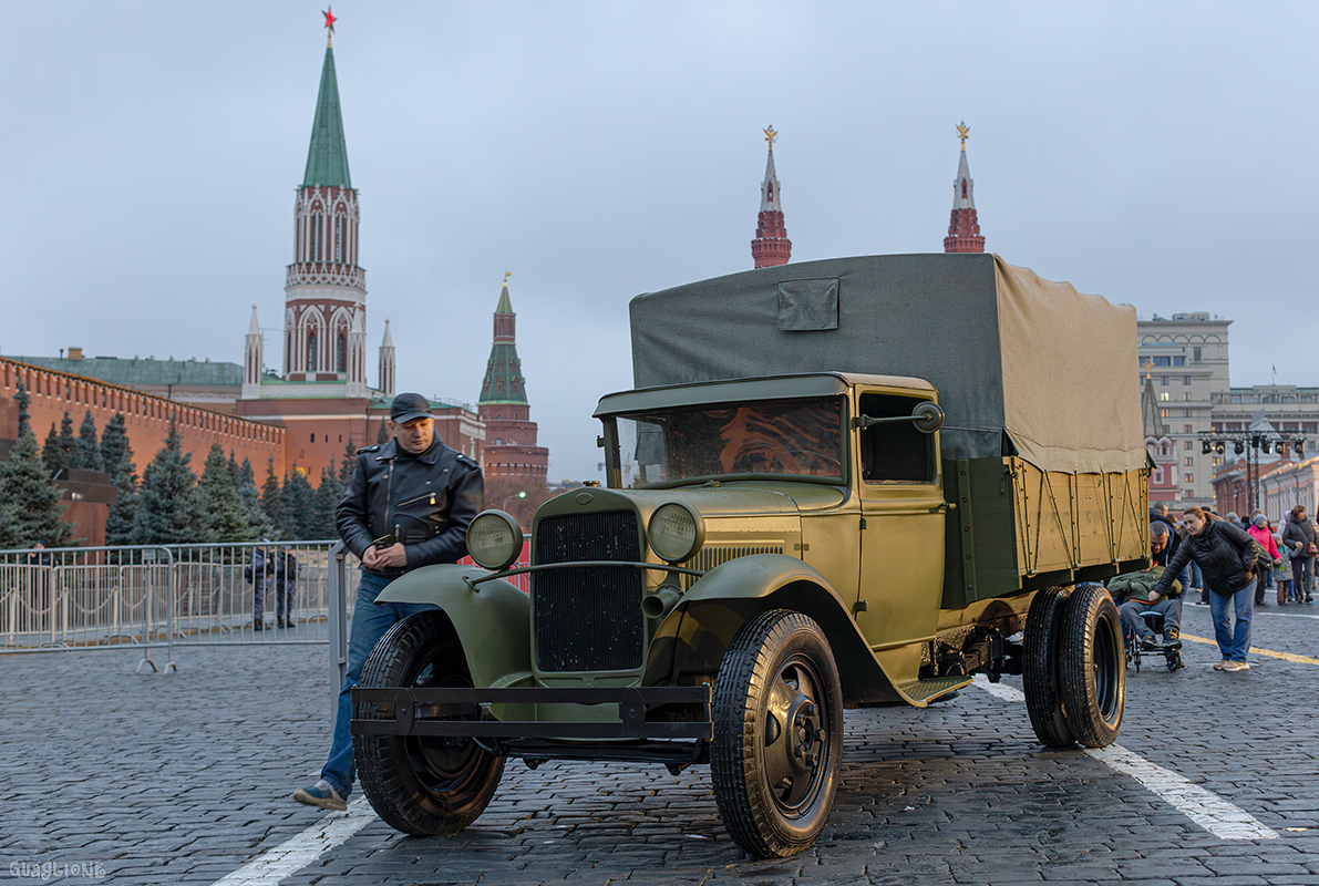 Москва, № (77) Б/Н 0214 — ГАЗ-АА; Москва — Автомобили без номеров; Москва — Музей "Город живых историй" в честь годовщины парада 1941 года