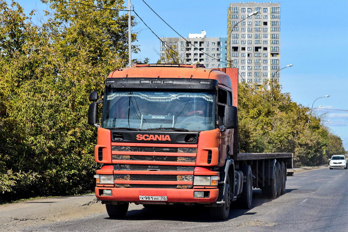 Тюменская область, № Х 981 НС 72 — Scania ('1996) P114G