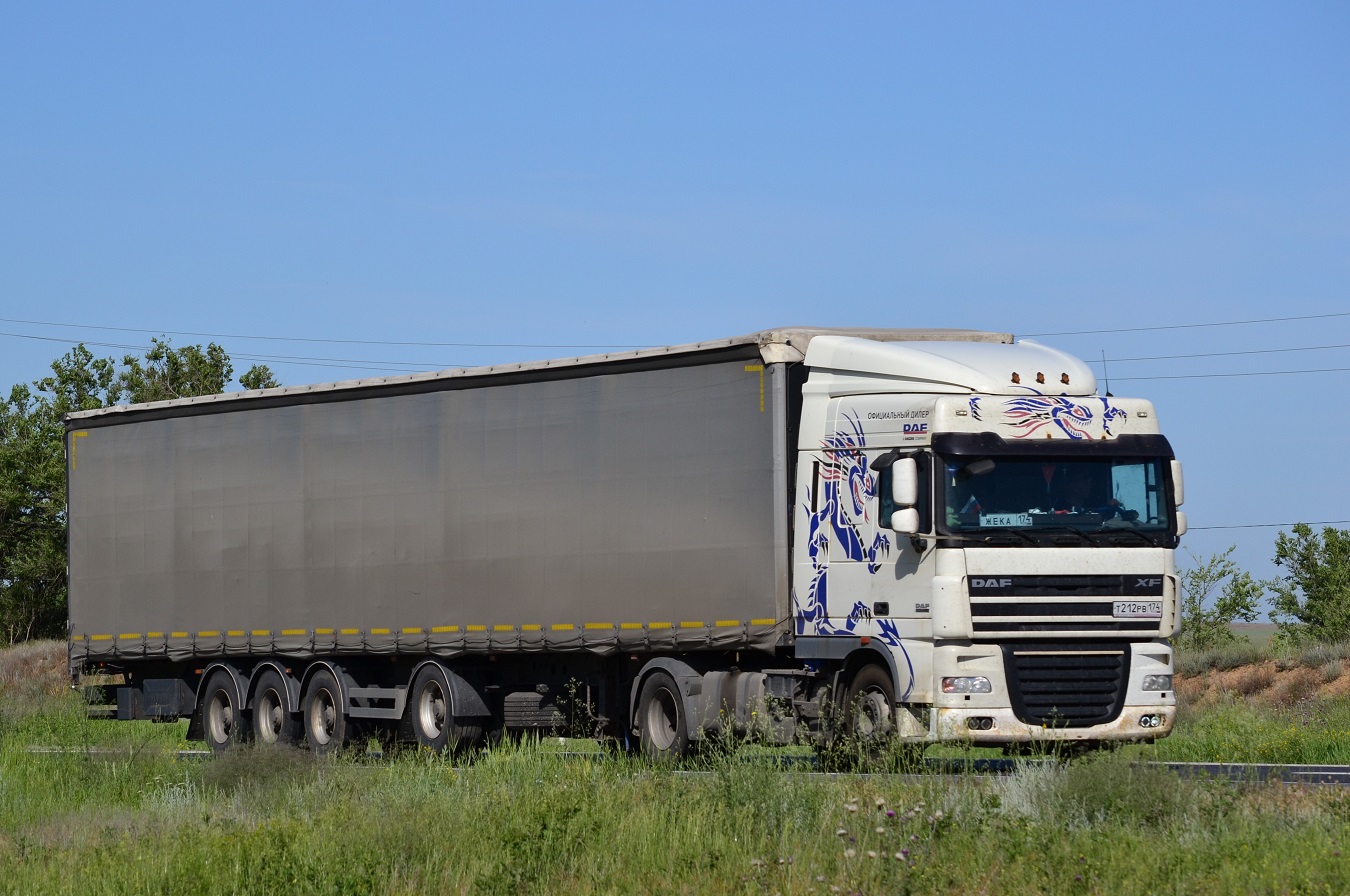 Челябинская область, № Т 212 РВ 174 — DAF XF105 FT