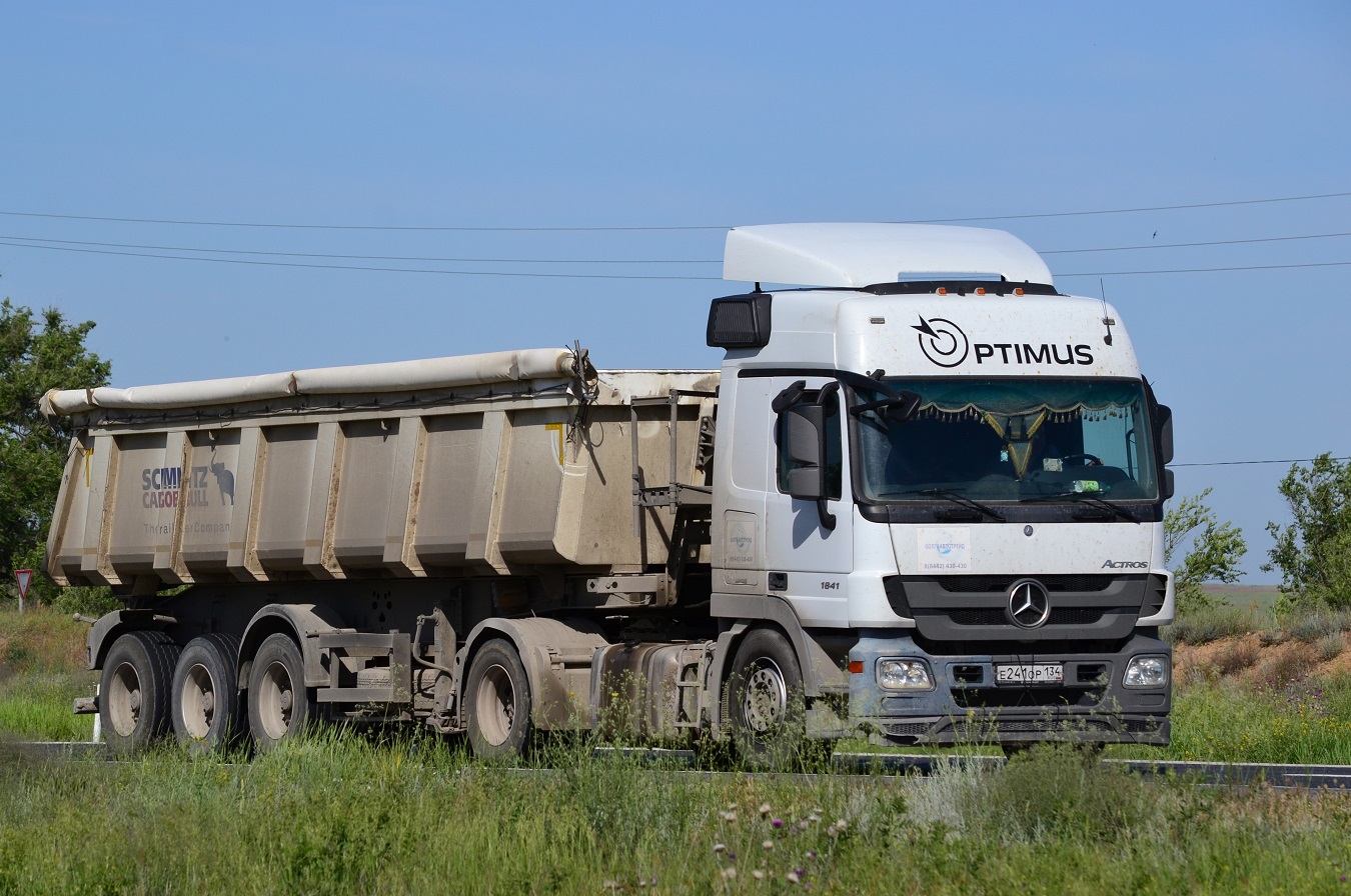 Волгоградская область, № Е 241 ОР 134 — Mercedes-Benz Actros '09 1841 [Z9M]
