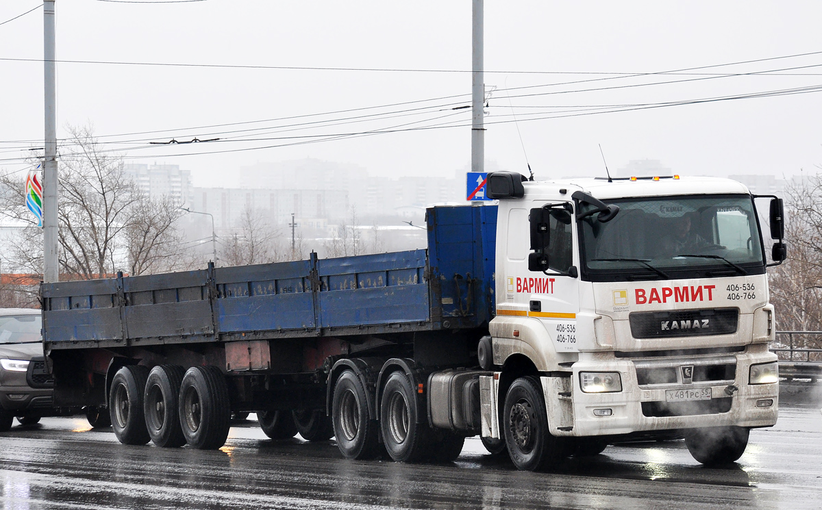 Омская область, № Х 481 РС 55 — КамАЗ-65206 (общая модель)