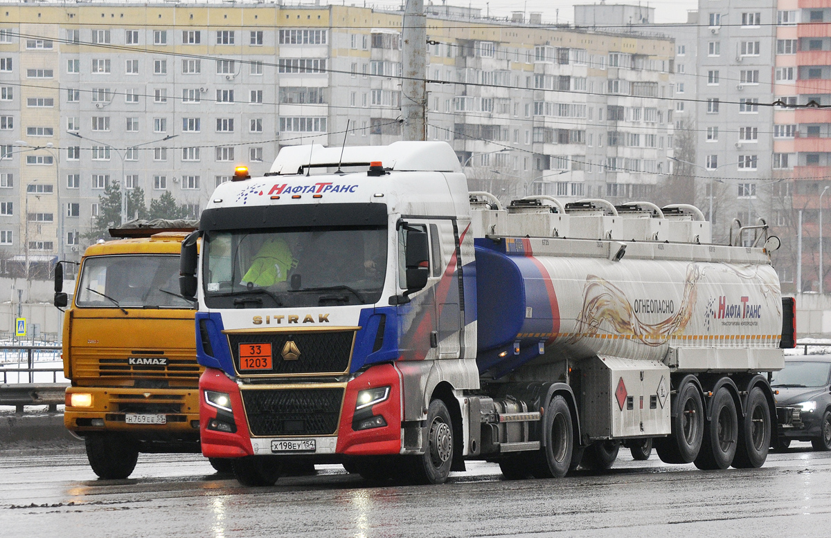 Новосибирская область, № Х 198 ЕУ 154 — Sitrak C7H ZZ4186 MAX
