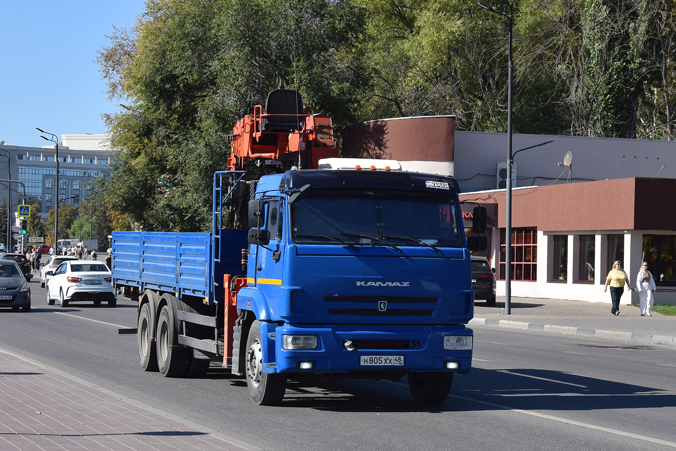 Липецкая область, № Н 805 ХХ 48 — КамАЗ-65117 (общая модель)
