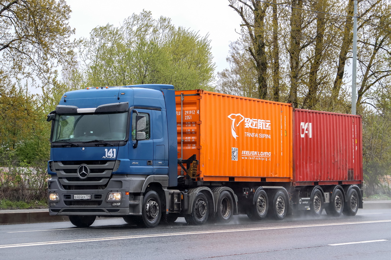 Санкт-Петербург, № 141 — Mercedes-Benz Actros ('2009) 2544