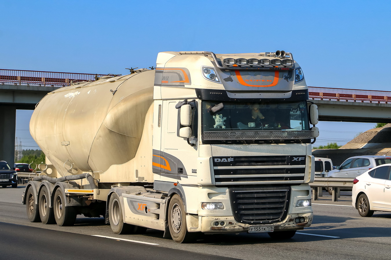 Санкт-Петербург, № У 155 ТК 178 — DAF XF105 FT