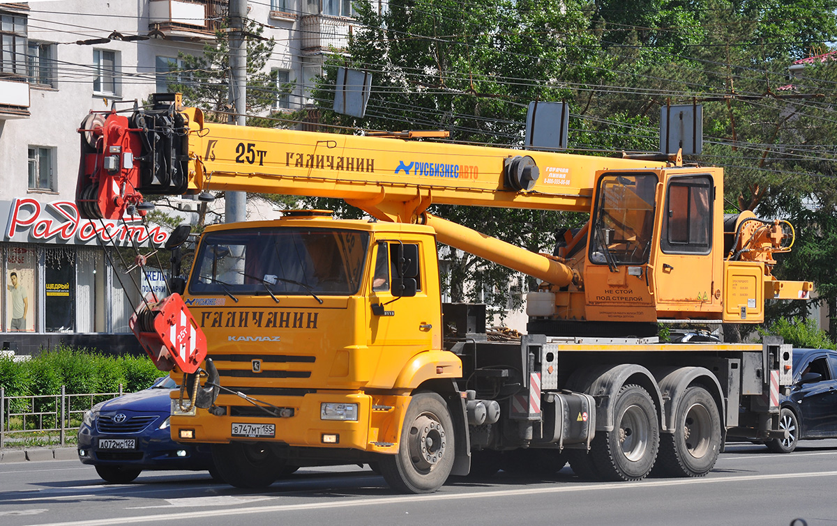 Омская область, № В 747 МТ 155 — КамАЗ-65115-L4(19)