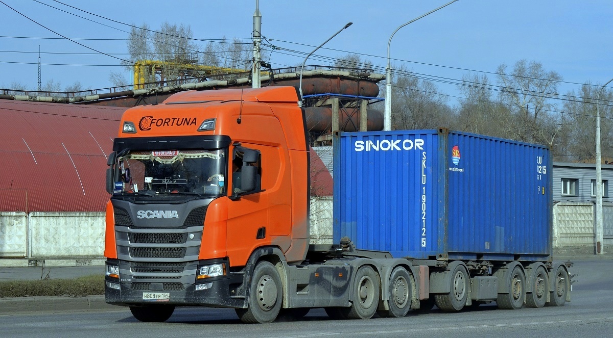 Новосибирская область, № Н 808 ТР 154 — Scania ('2016) R440