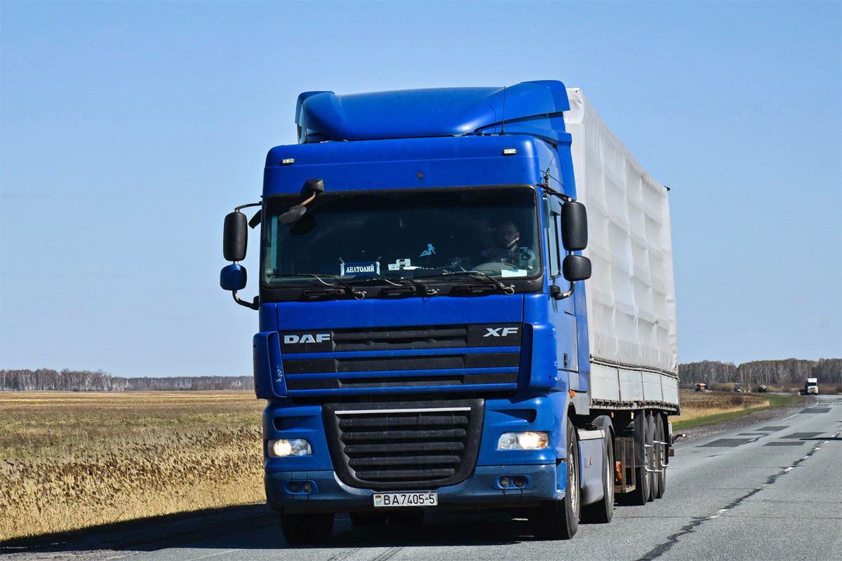 Минская область, № BA 7405-5 — DAF XF105 FT