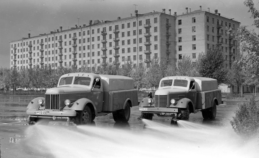 Москва, № ЭН 15-49 — ЗИЛ-164; Москва, № МЯ 76-95 — ЗИС-150; Москва — Исторические фотографии (Автомобили)