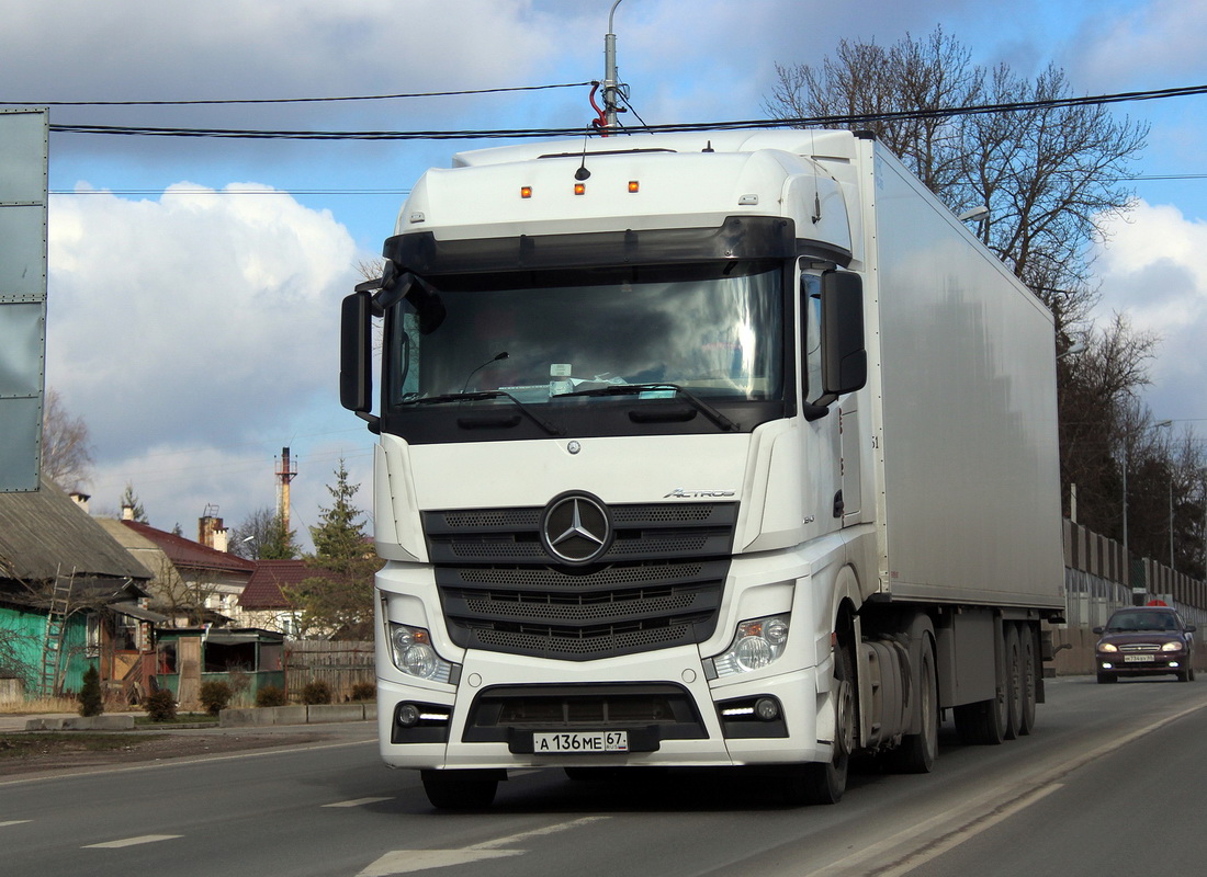 Смоленская область, № А 136 МЕ 67 — Mercedes-Benz Actros '18 1840 [Z9M]