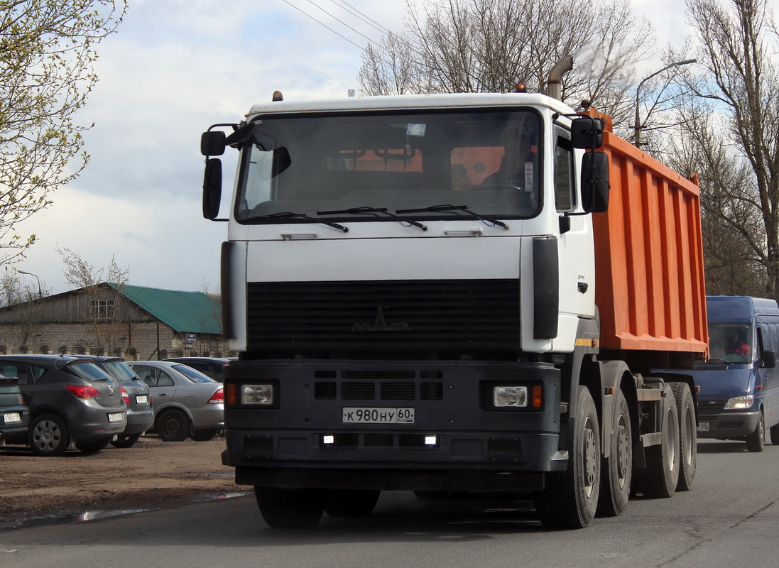 Псковская область, № К 980 НУ 60 — МАЗ-6516A9