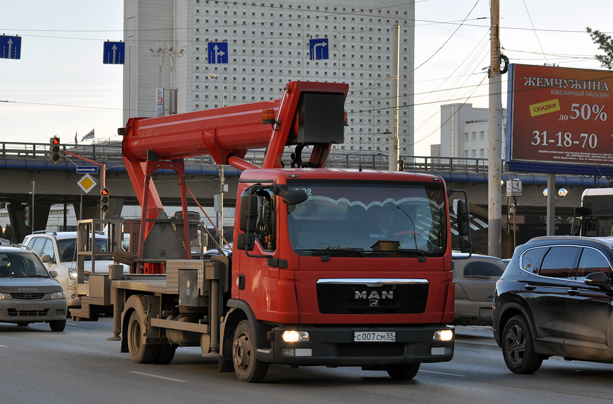 Омская область, № С 007 СМ 55 — MAN TGL 7.150
