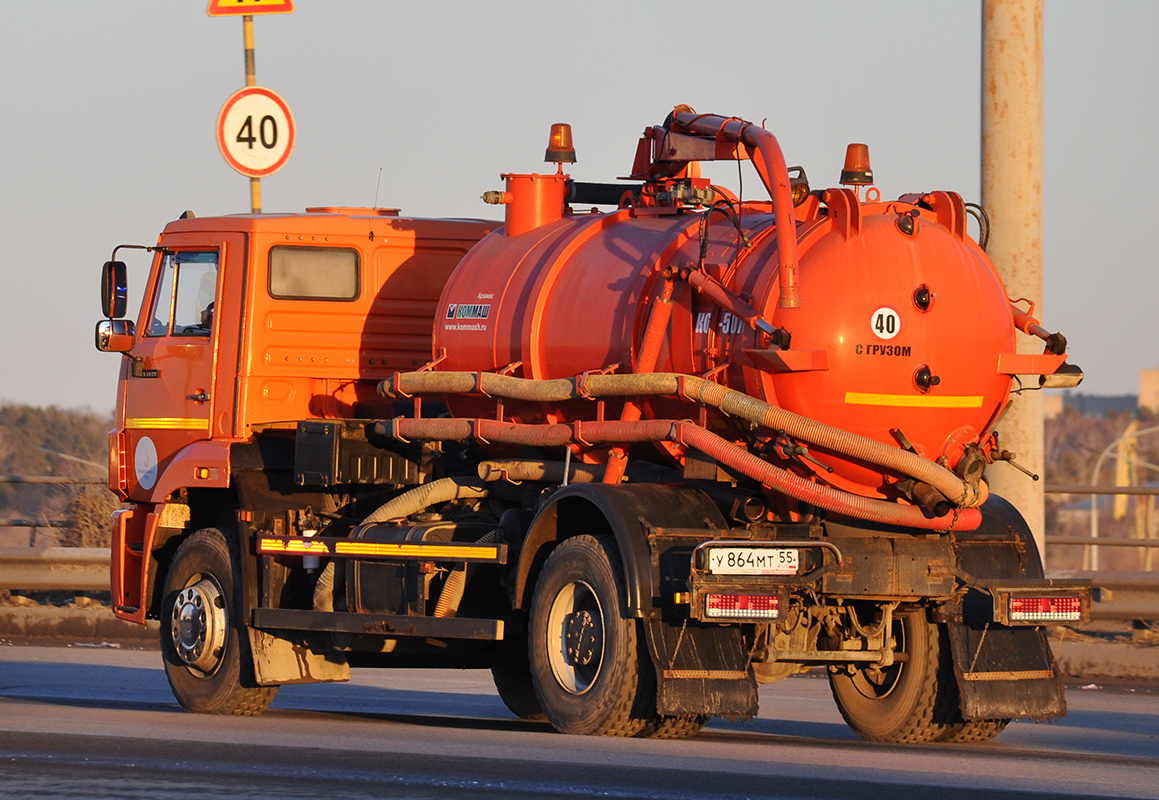 Омская область, № У 864 МТ 55 — КамАЗ-53605-A5(48)