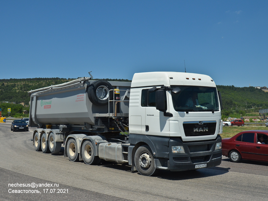 Севастополь, № А 524 УМ 92 — MAN TGX ('2007) 26.440